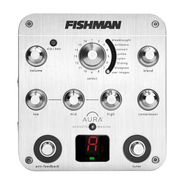 Pedal Fishman Pro Aura Spectrum Pro Pre Amp Violão PRO-AUR-SPC