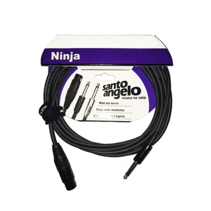 Cabo Microfone Santo Angelo Ninja HG P10/ XLR 4,57M