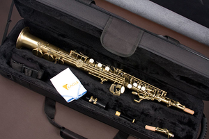 Saxofone Soprano Eagle SP 502 Vg Envelhecido Sib C/ Estojo 