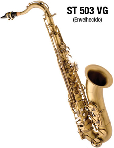 Saxofone Tenor Eagle ST 503 Vg Envelhecido Sib C/ Estojo 