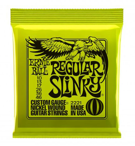 Encordoamento Guitarra Ernie Ball 010 046 P0 2221 Super Slinky