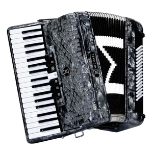 Acordeon Michael ACM 8007 PBK 80 Baixos 37 Teclas 7 Registros