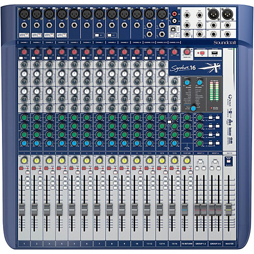 Mesa de Som Soundcraft Signature 16