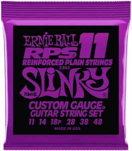 Encordoamento Guitarra Ernie Ball .011 / .048 2242 RPS11 Power Slinky 