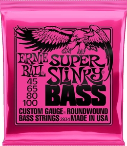 Encordoamento Ernie Ball Baixo 045 100 P0 2834 Super Slinky