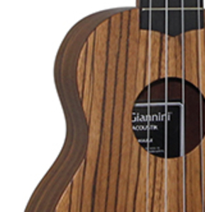 Ukulele Giannini Guk 21 ZW (Zebra) Soprano Acústico C/bag e Cordas Aquila