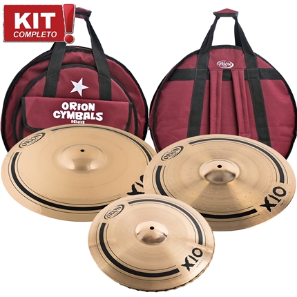 Kit De Pratos Orion X10 SPX 80 SPX14HH/SPX17MC/SPX21RD - C/Bag