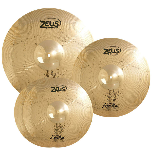 Kit de Pratos Zeus ( B-10 ) Evolution Set C 14 16 20 + Bag