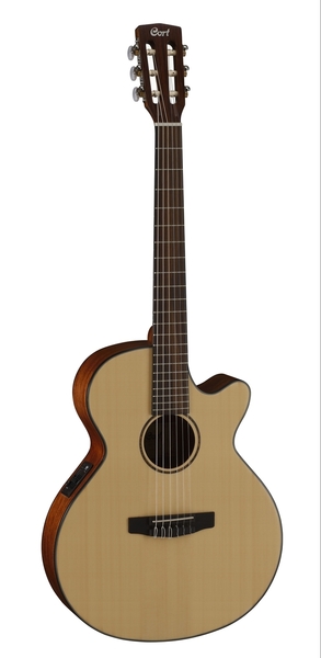 Violão Cort CEC 3 NS Flat Nylon Eletroacústico Natural Satin