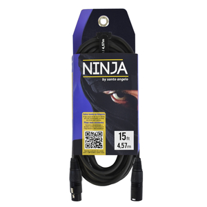 Cabo Microfone Santo Angelo Ninja LW XLRF/XLRM 4,57M