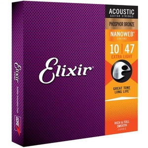 Encordoamento Elixir Violão 010 16002 Extra Light Phosphor Bronze 5337