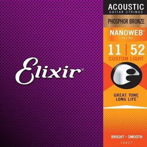 Encordoamento Elixir Violão 011 16027 Custom Light Phosphor Bronze - 5338