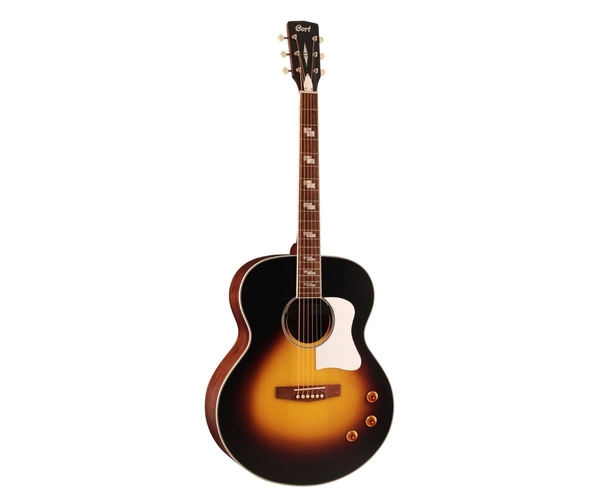 Violão Cort CJ Retrô VSM Eletroacústico Captação Fishman Sunburst com Bag