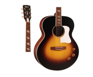 Violão Cort CJ Retrô VSM Eletroacústico Captação Fishman Sunburst com Bag