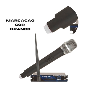 Sistema de Microfone S/Fio Vocopro UHF 18 O White