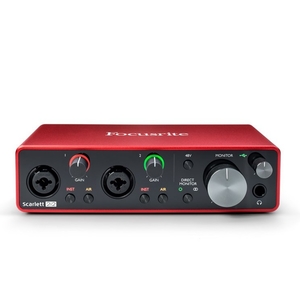 Kit Focusrite Scarlett 2I2 Studio 3º Geração Interface + Microfone + Headfone