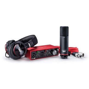 Kit Focusrite Scarlett 2I2 Studio 3º Geração Interface + Microfone + Headfone