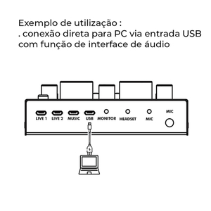 Interface de áudio Santo Angelo DC1 CSA C/Efeitos 