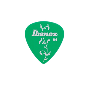 Palheta Ibanez TL16M GR Verde Média Short Teardrop Classic Pacote com 50 Unidades