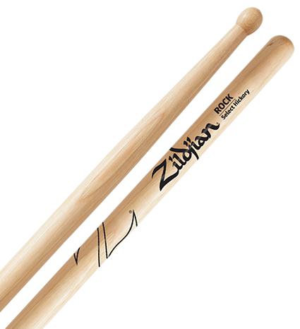 Baqueta Zildjian Mod.Zrk - Hickory Rock Ponta De Madeira