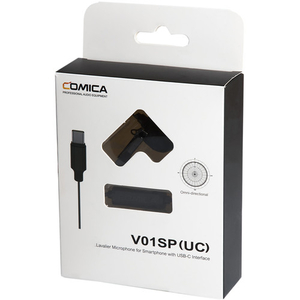 Microfone Lapela Comica USB-C V01-SP UC para Smartphones