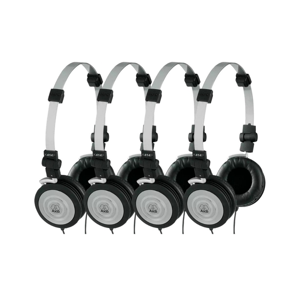 Kit com 4 Fones de Ouvido Akg K 414 P Profissional Headphone