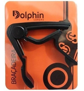 Braçadeira/Capotraste Dolphin Violão Aço Preto 6381