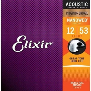 Encordoamento Elixir Violão 012 16052 Aço  Phosphor Bronze - 8090 