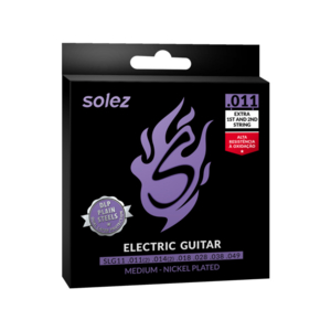 Encordoamento Guitarra Solez SLG 11 Plain Steels 