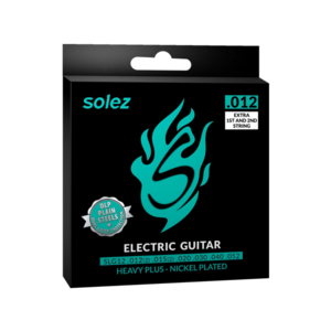 Encordoamento Solez Guitarra SLG12 DLP Plain Steels