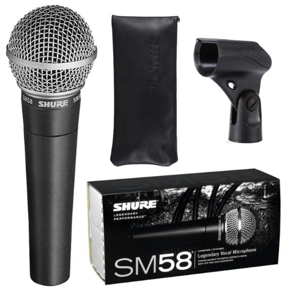 Microfone Shure SM-58 LC Vocal Dinâmico Cardióide