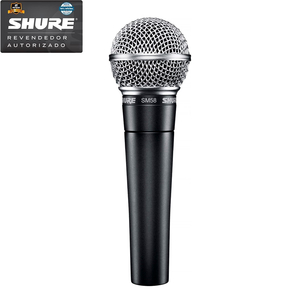 Microfone Shure SM-58 LC Vocal Dinâmico Cardióide