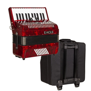 Acordeon Eagle EGA 0348 Prd 48 Baixo 26 Teclas Bag Luxo