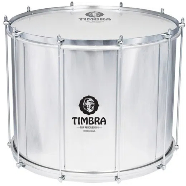 Surdo Axé Timbra 20 X 40 CM Alumínio Aro Cromado Napa - 8241