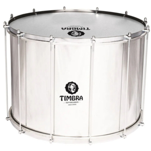 Surdo Axé Timbra 22 X 40 CM Alumínio Aro Cromado com Pele Napa - 8248