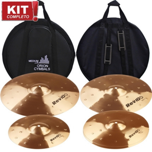 Kit de Pratos Orion Rev Pro 10 12141620 - RV101 Liga B10 + Bag