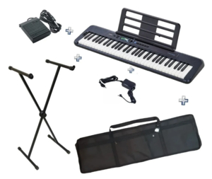 Teclado Casio CT-S300 BK com Bag Suporte Pedal