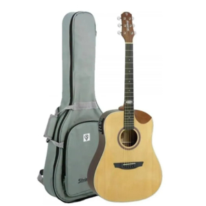 Violão Strinberg SD 201 HCR NS EL-AC Folk Natural Satin com Bag