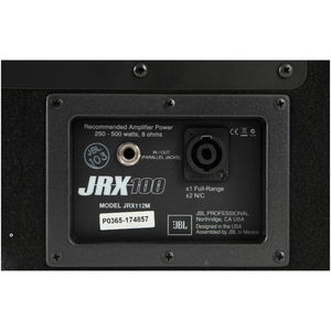 Monitor Acústico JBL JRX112M 2 Vias 250 WRMS