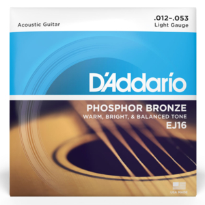 Encordoamento Daddario Violão EJ 16 Phosphor Bronze .012