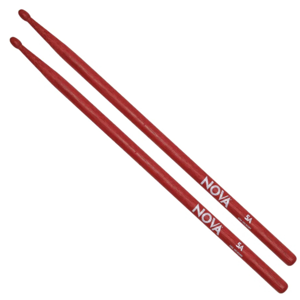 Baqueta Nova Vermelha 5A Ponta Madeira N 5 AR Vic Firth 