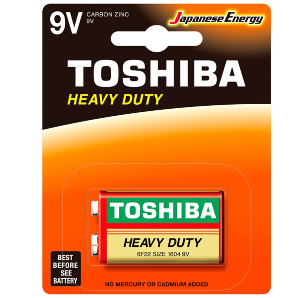 Bateria 9 V Toshiba Carbon Zinc 6 F 22 KG