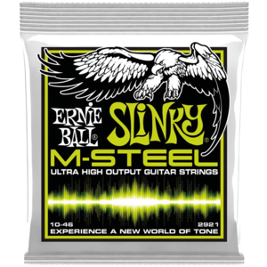 Enc. Ernie Ball Guitarra 010-046 2921 M-Steel Regular Slinky