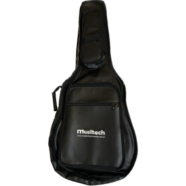 Bag Violão Folk Focus Premium Couro Sintético Preto 