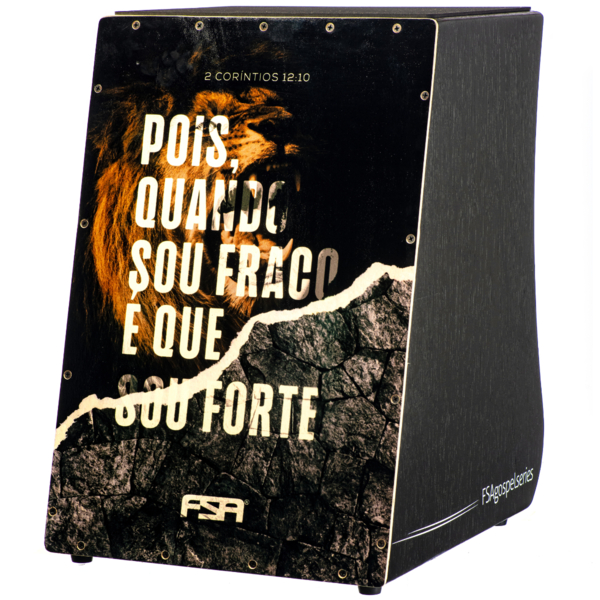 Cajon FSA Gospel FG 1519 Cruz Força Captação Dupla 