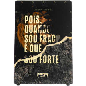 Cajon FSA Gospel FG 1519 Cruz Força Captação Dupla 