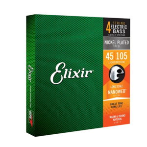 Enc. Elixir Contrabaixo 045 105 14077 4 Cordas Medium - 15316