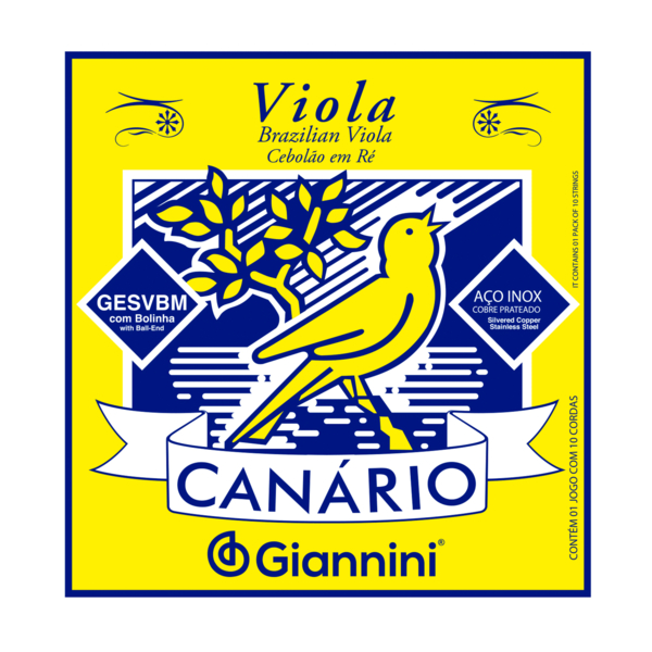 Encordoamento Giannini Viola GESVBM Canário Cebolao Ré