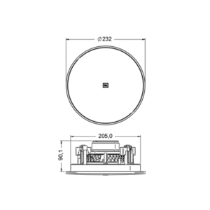 Arandela JBL 6CO3R 6,5 140wrms Wh (Par) Redondo