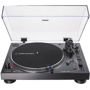 Toca Disco de Vinil Audio-Technica AT-LP 120 XBT-USB-BK Bluetooth